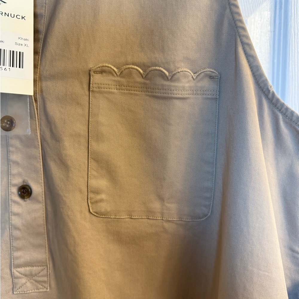Tuckernuck Sleeveless Polo Tunic in Taupe - Picture 4 of 5